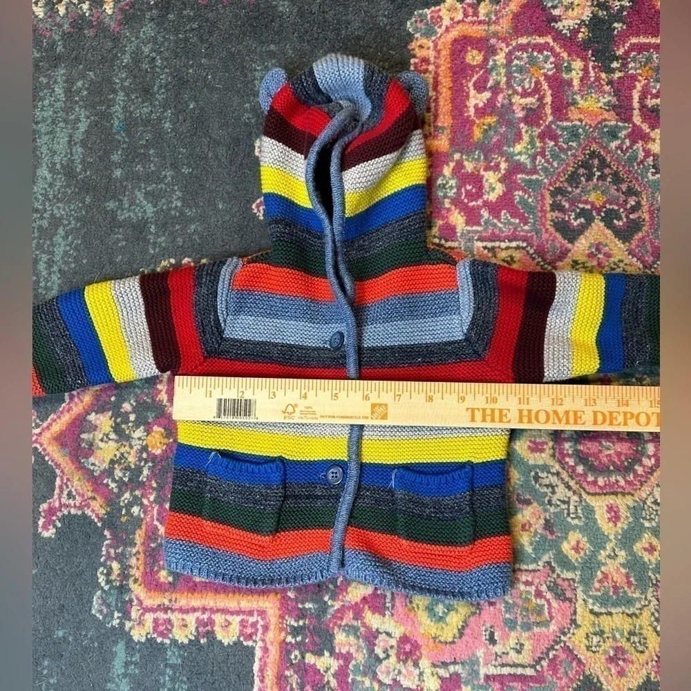 Baby Gap Striped Bear Ear Sweater - Picture 5 of 6